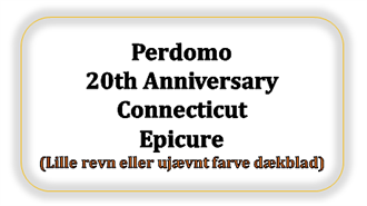 Perdomo 20th Anniversary Connecticut Epicure (Ujævnt farve dækblad eller lille revn)